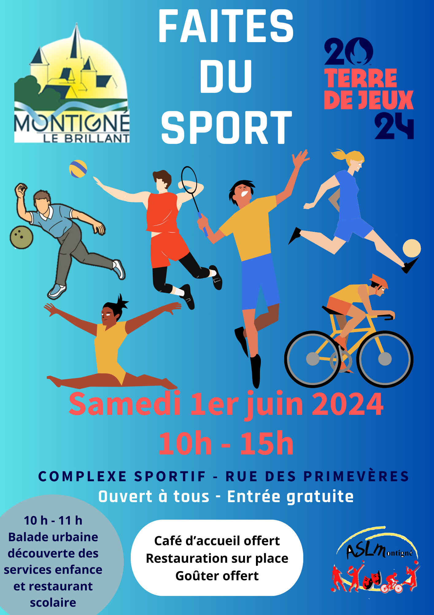 Faites du Sport Samedi 1er juin de 10h à 15h