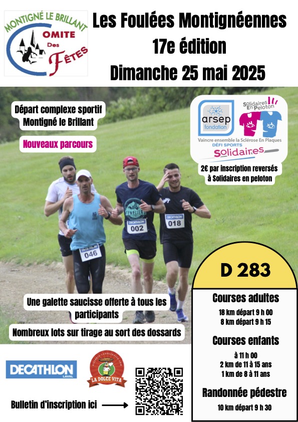 foulées montignénnes 2025