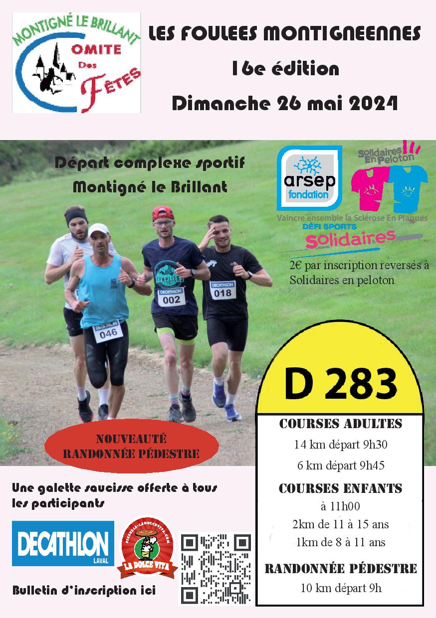 Les foulées montignéennes 2024