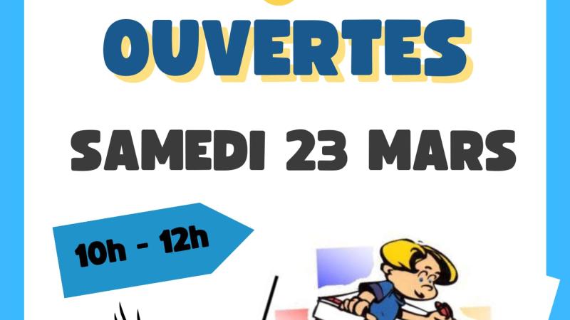 Portes ouvertes Ecoles Sacré Coeur Samedi 23 mars 10h 12h