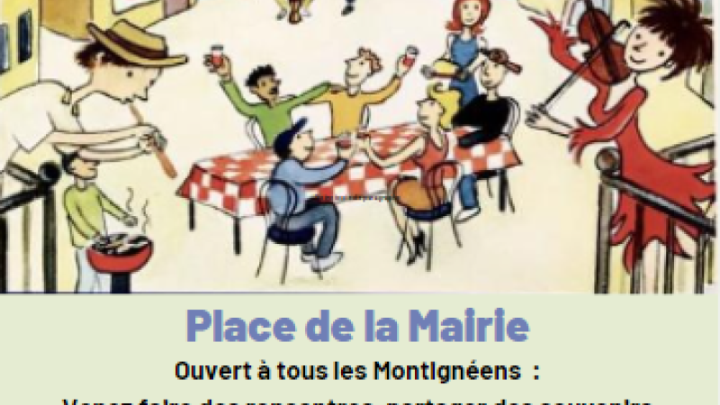 Pique-Nique Partagé le Samedi 4 Mai, 12h00, Place de la Mairie 