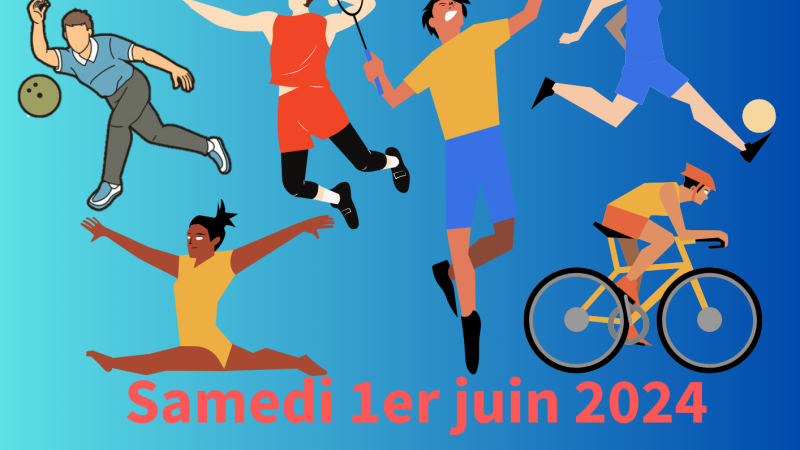 Faites du Sport Samedi 1er juin de 10h à 15h