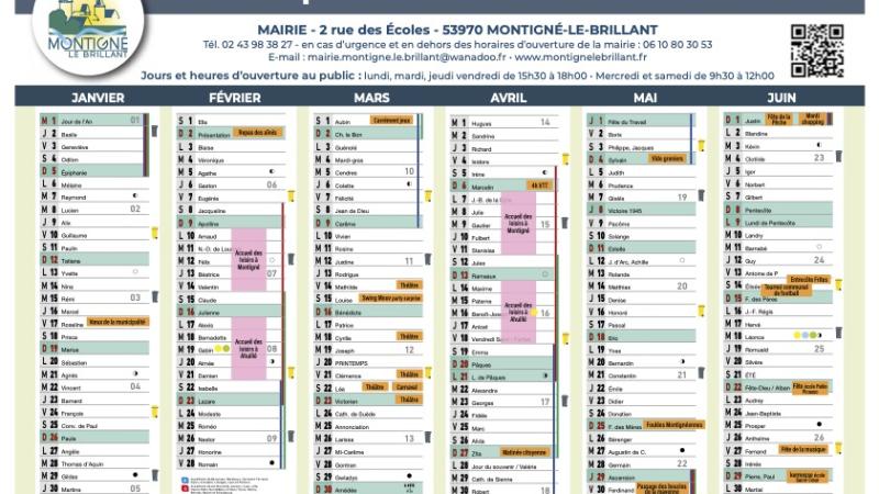 Calendrier communal 2025