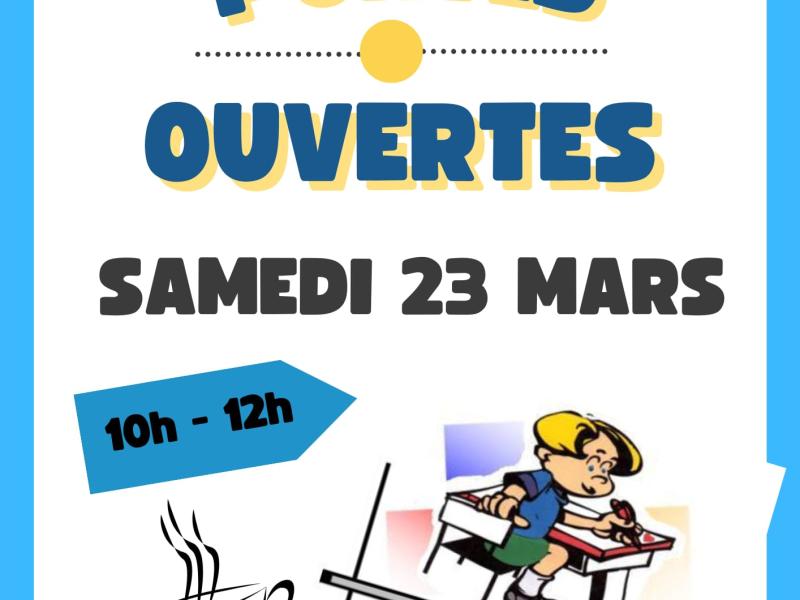 Portes ouvertes Ecoles Sacré Coeur Samedi 23 mars 10h 12h