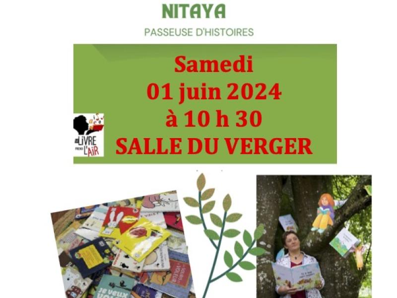 La bibliothèque propose des contes pour enfants samedi 1er juin 10h30 salle du Verger 