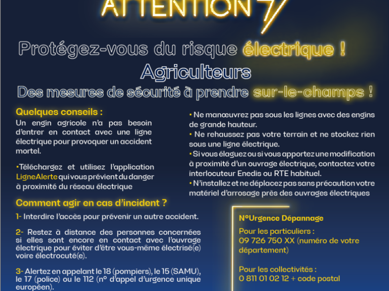 TENSION : ATTENTION ! Prévention Enedis
